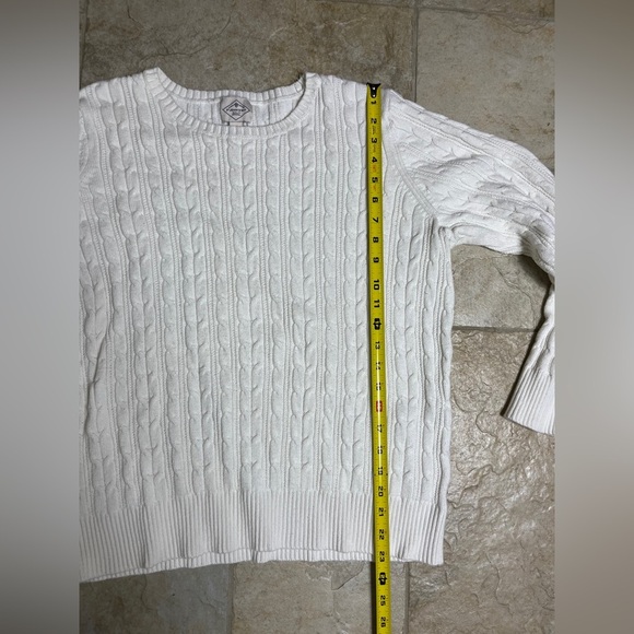 Vintage St. John’s Bay Cable Knit Heritage Sweater Women XXL Old Money Fisherman - Picture 11 of 11